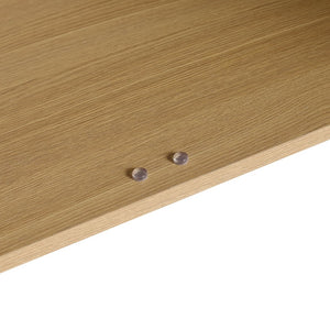 English Elm 48 Inch Wall Mounted Bathroom Vanity Wood Grain Resin Sink Soft Close Cabinet Shelf Glossy White/Oak W1972S00045
