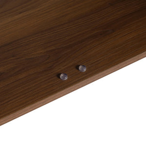 English Elm 48 Inch Wall Mounted Bathroom Vanity Wood Grain Resin Sink Soft Close Cabinet Shelf Brown Ebony/Glossy White W1972S00047