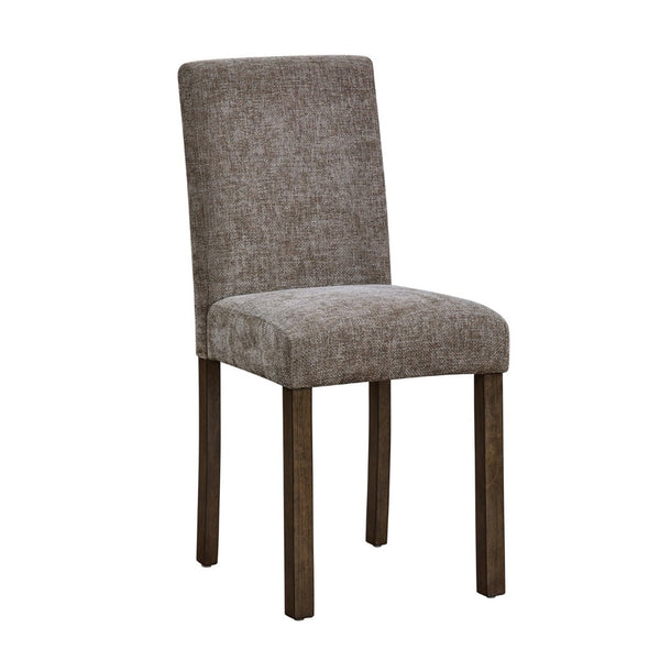English Elm Dining Chairs Set of 4 Rubberwood Walnut Finish Chenille Cushion High Back W1998P470146