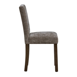 English Elm Dining Chairs Set of 4 Rubberwood Walnut Finish Chenille Cushion High Back W1998P470146
