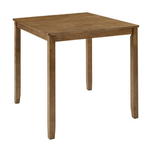 English Elm Wooden Counter Height Square Table Rubberwood Frame Oak Finish Seats Four Compact Kitchen W1998P476918