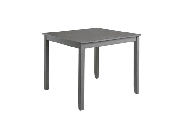 English Elm Elegant Square Dining Set for 4 with Ladder Back Chairs and Grey Linen Cushions W1998S00021