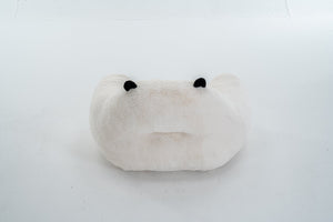 English Elm Panda-shaped Beanbag Chair Faux Fur Kids Playroom Accent Sculptural Foam Seat W2012P399207