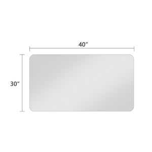 English Elm Bathroom Wall Mirror Frameless Anti-Fog Silver Glass for Vanity and Bedroom W2071123878