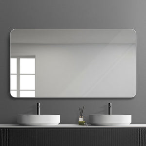 English Elm Bathroom Wall Mirror Frameless Anti-Fog Silver Glass for Vanity and Bedroom W2071123878
