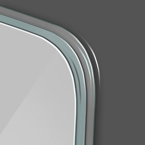 English Elm Bathroom Wall Mirror Frameless Anti-Fog Silver Glass for Vanity and Bedroom W2071123878