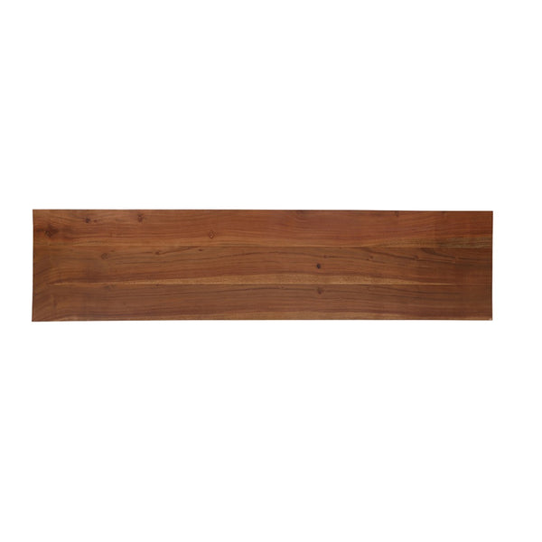 English Elm 58x14x17.5" Asther Solid Acacia Wood Low Profile Tv Stand with Open and Closed Storage W2078P174926