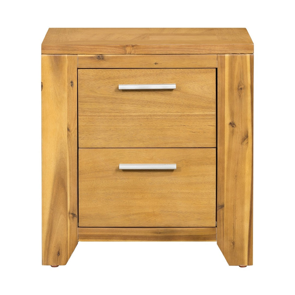English Elm 20.7x15.4x22" Acacia Wood Nightstand with Smooth Glide Drawer for Any Bedroom W2078P175462