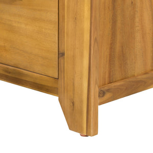 English Elm 20.7x15.4x22" Acacia Wood Nightstand with Smooth Glide Drawer for Any Bedroom W2078P175462