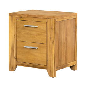 English Elm 20.7x15.4x22" Acacia Wood Nightstand with Smooth Glide Drawer for Any Bedroom W2078P175462