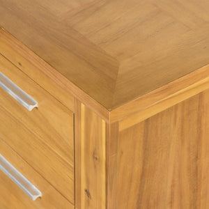 English Elm 20.7x15.4x22" Acacia Wood Nightstand with Smooth Glide Drawer for Any Bedroom W2078P175462