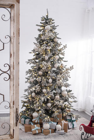 English Elm D4x4.2"h Glass Ball Ornaments Set of 12 Festive Holiday Tree Hanging Decor W2078P253842