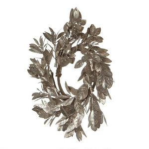 English Elm Set of 6 Champagne Gold Boxwood Candle Rings Wreath Accent for Elegant Tablescapes W2078P361309