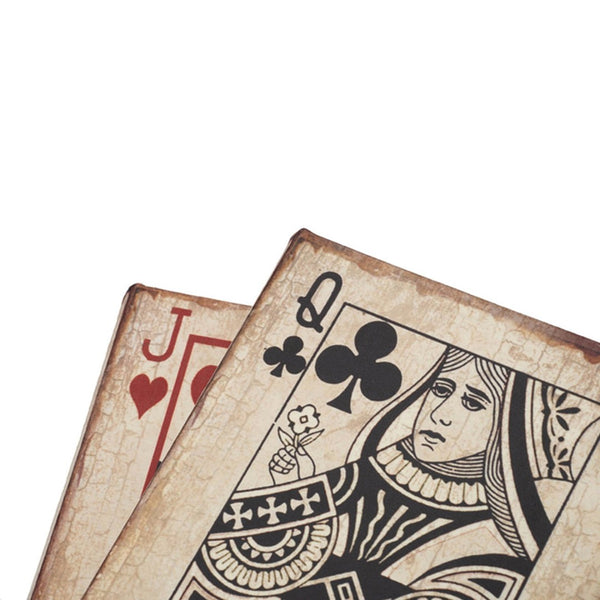 English Elm S/4 Vintage Ace Playing Card Hinged Book Boxes Mdf Silk Wrap Retro Storage W2078P500082