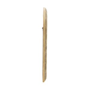 English Elm 24.2"x36" Arched Bamboo Woven Frame Wall Mirror for Coastal Boho Entryway Decor W2078P513978