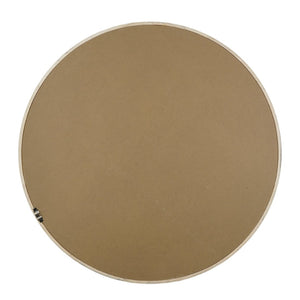 English Elm 31.3" Round Rubberwood Wall Mirror Two-tone Matte Black Frame for Modern Interiors W2078P513979
