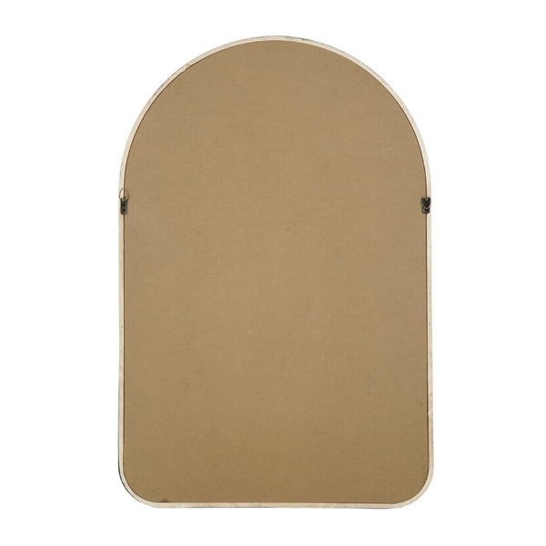 English Elm 23.6"x35.4" Rubberwood Arch Mirror with Two-tone Matte and Natural Frame W2078P513980