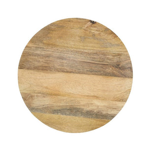 English Elm 16X17.5 Round Mango Wood Top Accent Table with Hand-Painted Botanical Glass Base W2078P526193