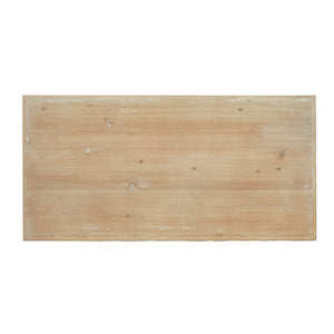 English Elm 36x18x18" Two-tier Pine Wood Coffee Table with Hand-carved Legs for Farmhouse Living Rooms W2078P526792