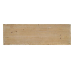 English Elm 48x15x32" Two-tier Pine Console Table with Spindle Legs for Farmhouse Entryways W2078P526850