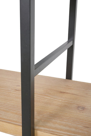 English Elm 35.6x13.6x70.9" Arched 5-tier Iron and Mdf Bookshelf Tall Open Display Unit W2078P526870