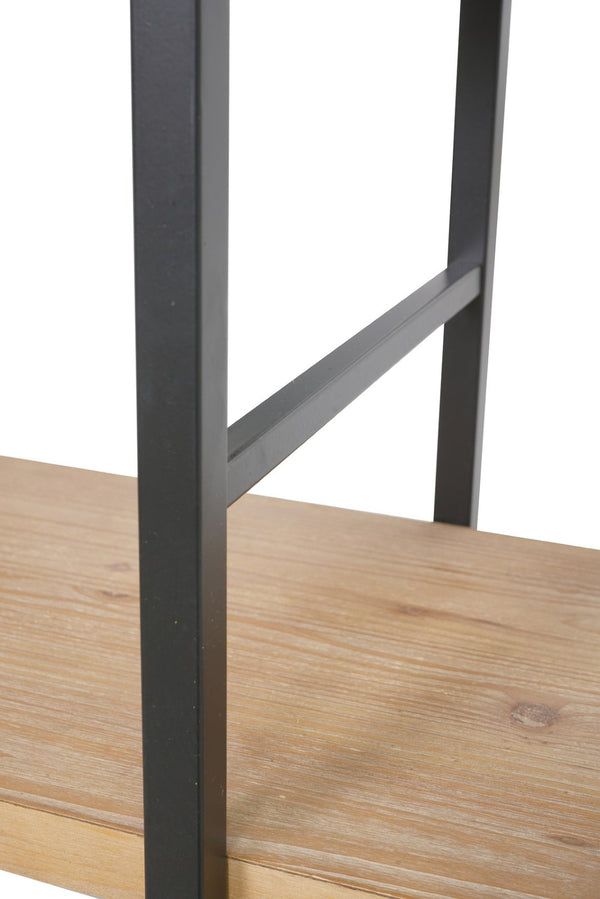 English Elm 35.6x13.6x70.9" Arched 5-tier Iron and Mdf Bookshelf Tall Open Display Unit W2078P526870