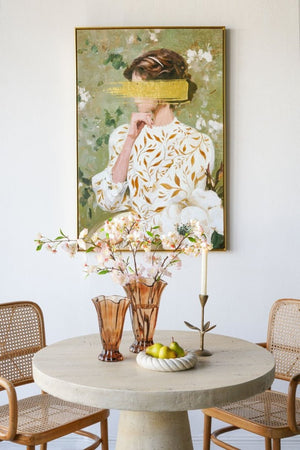 English Elm 31.5X47.2 Oversized Botanical Floral Canvas Art Gold Frame Bedroom Focal Point W2078P531908