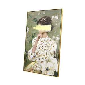 English Elm 31.5X47.2 Oversized Botanical Floral Canvas Art Gold Frame Bedroom Focal Point W2078P531908