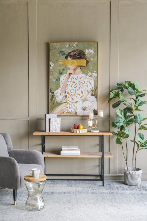 English Elm 31.5X47.2 Oversized Botanical Floral Canvas Art Gold Frame Bedroom Focal Point W2078P531908