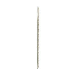 English Elm 24x35.8" Arched Pearl Beaded Wall Mirror Champagne Gold Frame Bedroom Entryway Accent W2078P532052