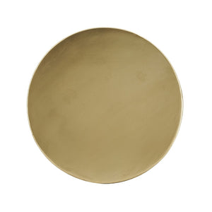 English Elm 15x15x20" Antique Gold Hourglass Side Table Hand-hammered Sculptural Metallic Accent W2078P541044