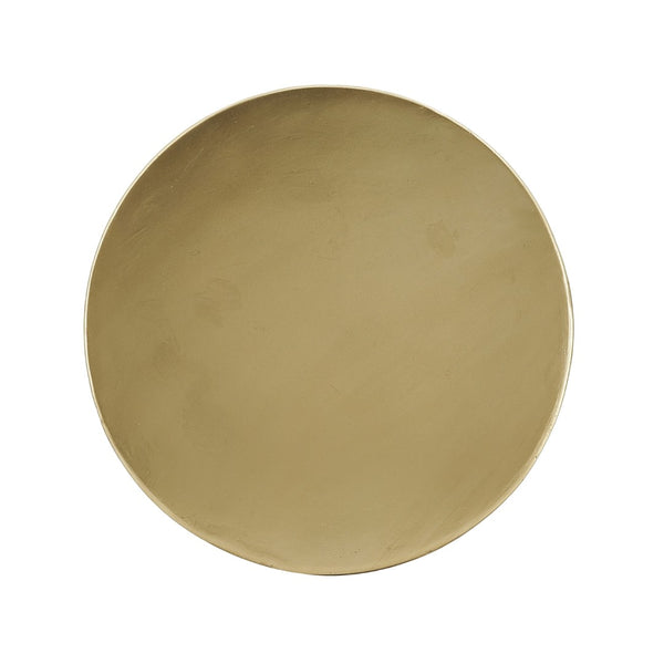 English Elm 15x15x20" Antique Gold Hourglass Side Table Hand-hammered Sculptural Metallic Accent W2078P541044