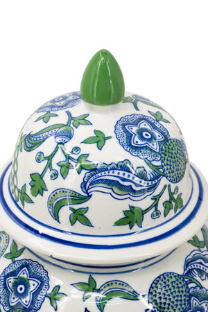 English Elm D10x20.1 Hand-Painted Porcelain Ginger Jar Ming Dynasty Cherry Blossom Mantel Accent W2078P546945