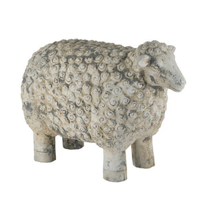 English Elm 25.8X13.2x18.1 Cast Magnesium Sheep Figurine Distressed Farmhouse Estate Garden Decor W2078P554747
