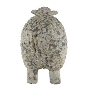 English Elm 25.8X13.2x18.1 Cast Magnesium Sheep Figurine Distressed Farmhouse Estate Garden Decor W2078P554747