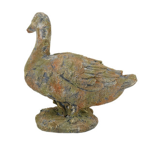 English Elm 15X8.3x15 Farmhouse Duck Sculpture Weathered Patina Magnesium Antique Rustic Decor W2078P555522