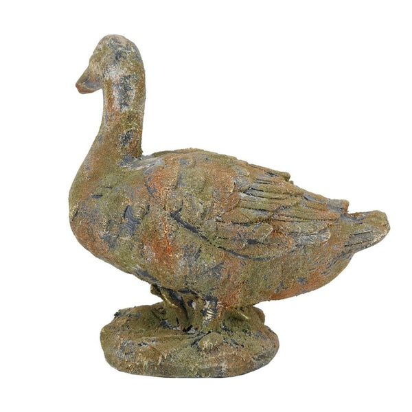 English Elm 15X8.3x15 Farmhouse Duck Sculpture Weathered Patina Magnesium Antique Rustic Decor W2078P555522