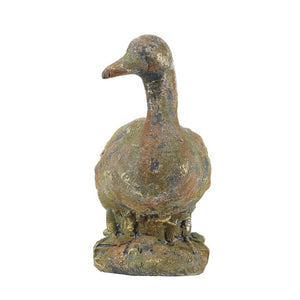 English Elm 15X8.3x15 Farmhouse Duck Sculpture Weathered Patina Magnesium Antique Rustic Decor W2078P555522