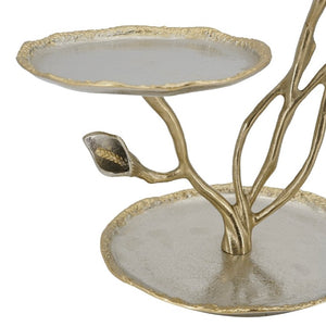 English Elm 14X11x14 Cast Aluminum Calla Lily Three Tier Tray Stand Art Nouveau Vanity Accent W2078P558419