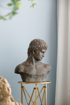 English Elm 19X9x22.5 Atticus Classical Bust Sculpture Weathered Composite Finish Indoor Outdoor Display Let Me Count: = 9, Space, = 7, = 9, = 4, = 9, W-E-A-T W2078P591104