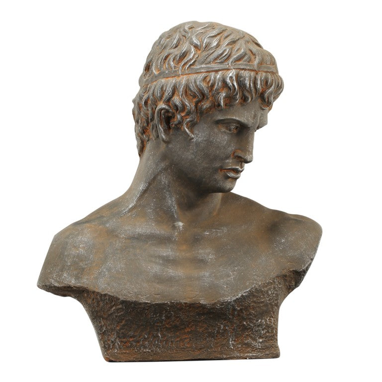 English Elm 19X9x22.5 Atticus Classical Bust Sculpture Weathered Composite Finish Indoor Outdoor Display Let Me Count: = 9, Space, = 7, = 9, = 4, = 9, W-E-A-T W2078P591104