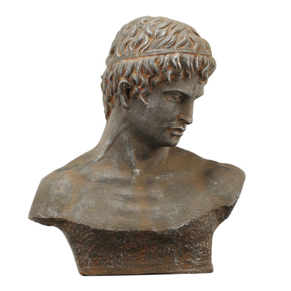 English Elm 19X9x22.5 Atticus Classical Bust Sculpture Weathered Composite Finish Indoor Outdoor Display Let Me Count: = 9, Space, = 7, = 9, = 4, = 9, W-E-A-T W2078P591104