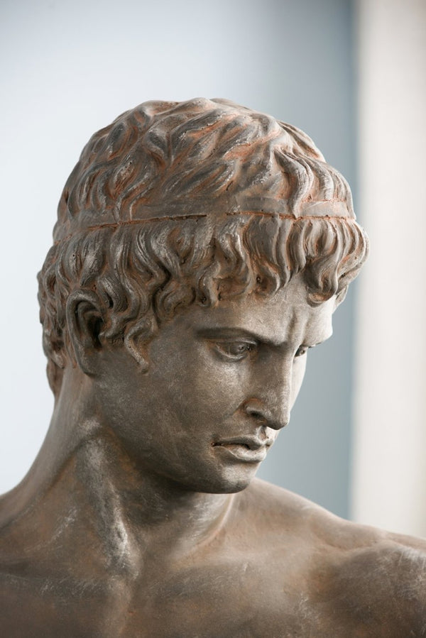 English Elm 19X9x22.5 Atticus Classical Bust Sculpture Weathered Composite Finish Indoor Outdoor Display Let Me Count: = 9, Space, = 7, = 9, = 4, = 9, W-E-A-T W2078P591104