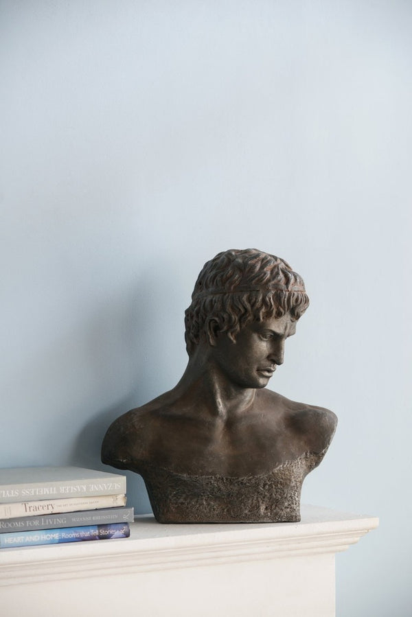 English Elm 19X9x22.5 Atticus Classical Bust Sculpture Weathered Composite Finish Indoor Outdoor Display Let Me Count: = 9, Space, = 7, = 9, = 4, = 9, W-E-A-T W2078P591104