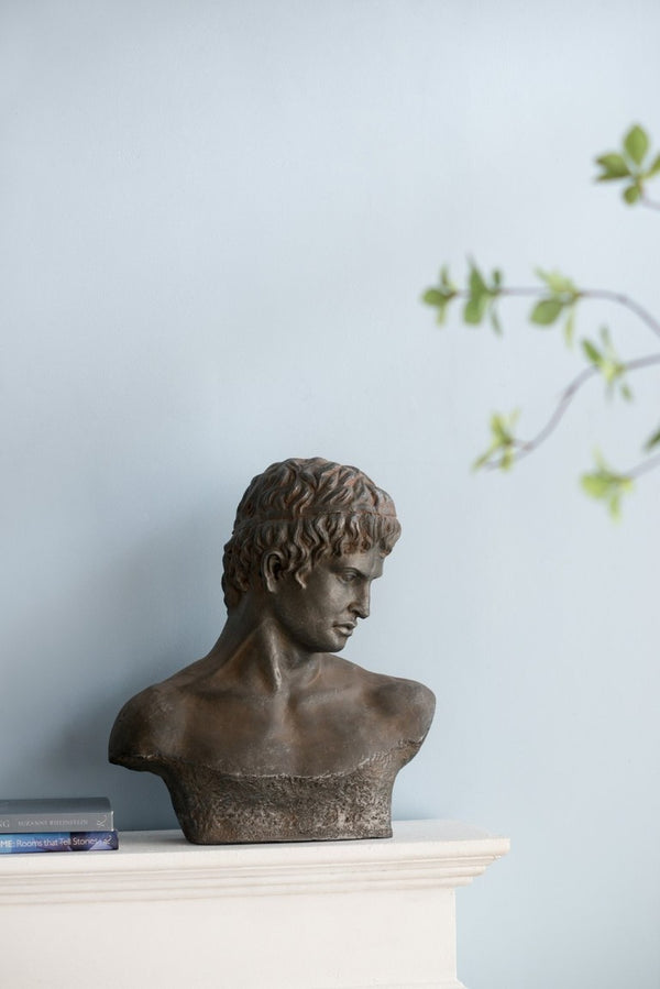 English Elm 19X9x22.5 Atticus Classical Bust Sculpture Weathered Composite Finish Indoor Outdoor Display Let Me Count: = 9, Space, = 7, = 9, = 4, = 9, W-E-A-T W2078P591104