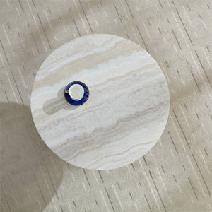 English Elm Mushroom Fiberglass Sculptural Coffee Table with Pedestal Base for Modern Living Rooms W2085S00080