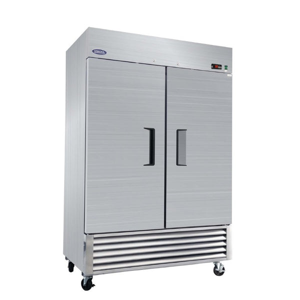 English Elm Orikool 49 Cu Ft Stainless Steel Reach-In Commercial Refrigerator with Dual Solid Doors W2095126111