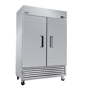English Elm Orikool 49 Cu Ft Stainless Steel Commercial Reach in Freezer with Dual Solid Doors ETL W2095126112