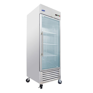 English Elm Orikool Stainless Steel Reach-In Merchandiser with Swing Glass Door and LED Lighting W2095126113