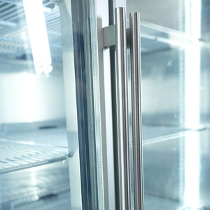 English Elm Orikool 49 Cu Ft Stainless Steel Reach in Merchandiser with Tempered Glass Door W2095126114